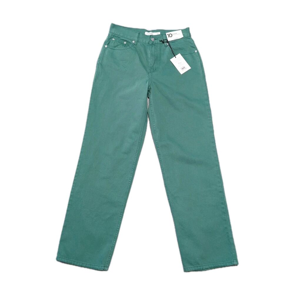 Glassons Mid Rise Baggy Fit Jeans Green Size 10/30 Boutique Spring